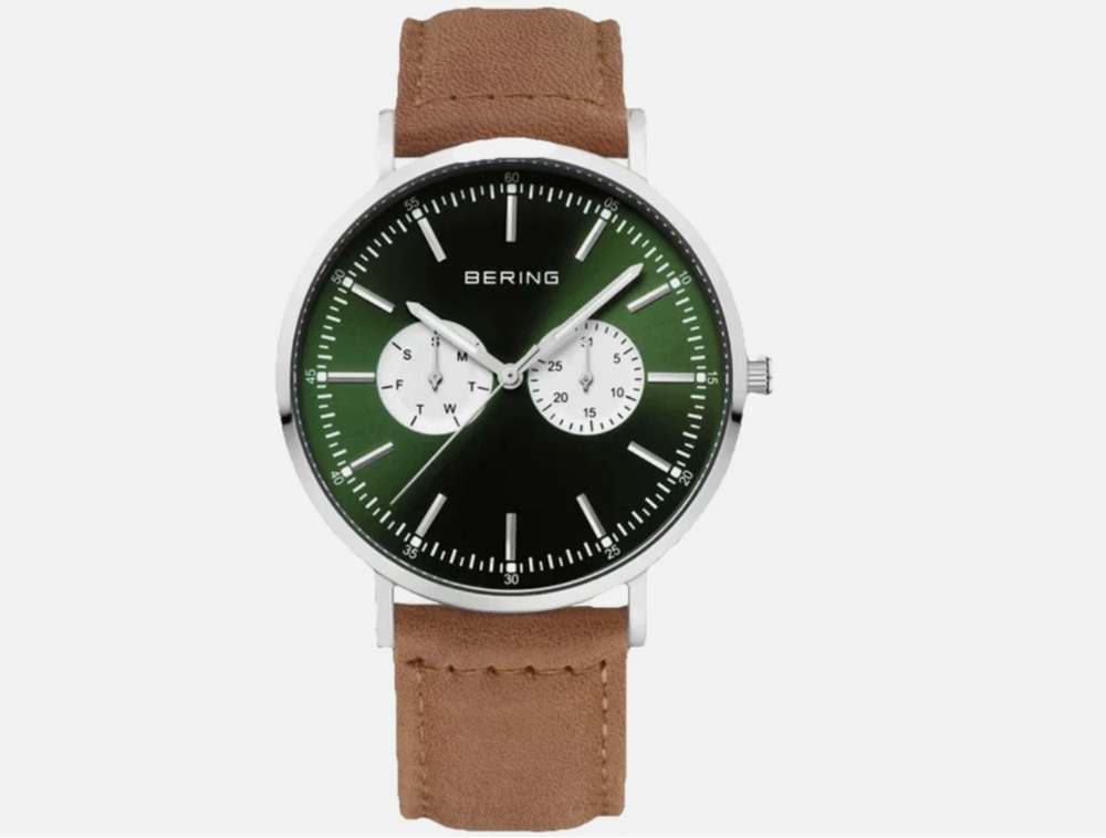 Bering Sunray Dial Sapphire Sub Second 40mm Mens Watch 14240-508 w/Box & Papers